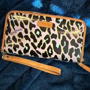 Consuela Multicolor Leopard Wristlet